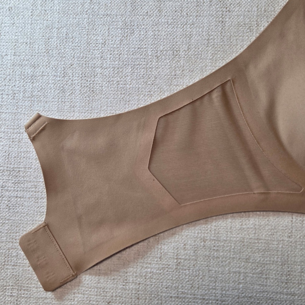 HoneyLove Liftwear CrossOver Bra M 36B/C Wireless Inserts Adjustable Nude Mesh - Picture 9 of 10